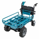 Carretilla a batería Makita DCU604Z - 36V (18V x2) - 180 kg capacidad, motor sin escobillas - Sin batería ni cargador