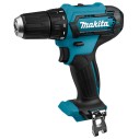 Taladro atornillador 12V Makita DF333DZ - 30 Nm, 1700 rpm, luz LED, 2 velocidades - Sin batería ni cargador ni maletín