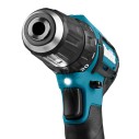 Taladro atornillador 12V Makita DF333DZ - 30 Nm, 1700 rpm, luz LED, 2 velocidades - Sin batería ni cargador ni maletín