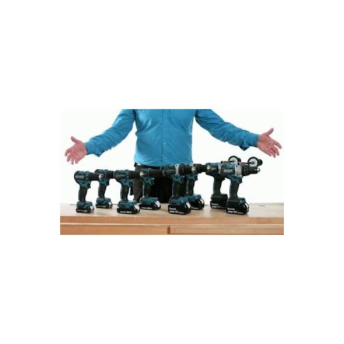 Taladro combinado Makita DHP484Z - 18V - Motor sin escobillas - 2 velocidades, luz LED - Sin batería ni cargador ni maletín