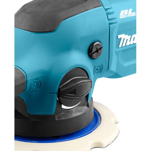 Pulidora rotorbital 18V Makita DPO600Z - 150 mm - motor sin escobillas - velocidad variable - Sin batería ni cargador ni maletín