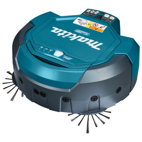 Robot aspirador Makita DRC200Z - 18V - depósito de 2,5L - limpieza de 500 m² - Solo cuerpo (Sin batería ni cargador)