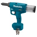 Remachadora a batería Makita DRV150Z - 18V - 10 kN - para remaches de 2.4 a 4.8 mm - Sin batería ni cargador ni maletín