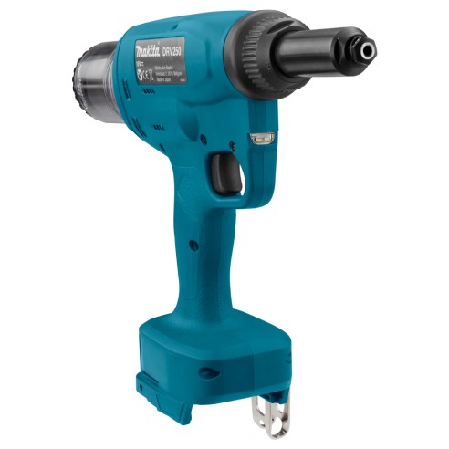 Remachadora a batería Makita DRV250Z - 18V - Longitud de carrera 30 mm - Sin batería ni cargador ni maletín