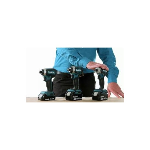 Atornillador de impacto 18V Makita DTD154Z - 175 Nm, motor sin escobillas, 3 ajustes - Sin batería ni cargador ni maletín