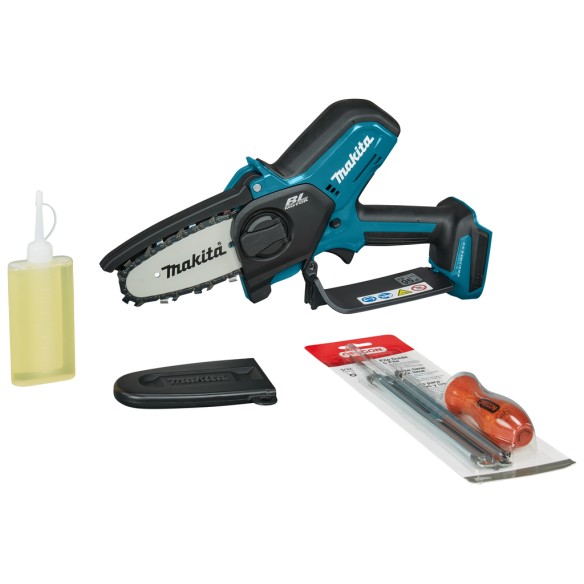 Sierra de poda Makita DUC101Z - Batería 18V, motor sin escobillas, lubricación automática - Sin batería ni cargador ni maletín Sierra de poda Makita DUC101Z - Batería 18V, motor sin escobillas, lubricación automática - Sin batería ni cargador ni maletín
