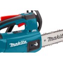 Sierra de cadena Makita DUC254Z 18V - 25 cm, motor sin escobillas, alta velocidad 24 m/s - Sin batería ni cargador ni maletín