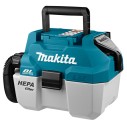 Aspirador portátil Makita DVC750LZ - 18V, depósito 7,5L, motor sin escobillas, filtro HEPA - Sin batería ni cargador