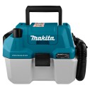 Aspirador portátil Makita DVC750LZ - 18V, depósito 7,5L, motor sin escobillas, filtro HEPA - Sin batería ni cargador