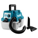 Aspirador portátil Makita DVC750LZ - 18V, depósito 7,5L, motor sin escobillas, filtro HEPA - Sin batería ni cargador