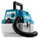 Aspirador portátil Makita DVC750LZ - 18V, depósito 7,5L, motor sin escobillas, filtro HEPA - Sin batería ni cargador