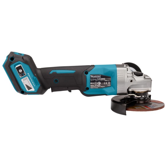 Miniamoladora Makita GA029GZ - 125 mm - 40V - Motor sin escobillas - Velocidad variable - Sin batería ni cargador ni maletín Miniamoladora Makita GA029GZ - 125 mm - 40V - Motor sin escobillas - Velocidad variable - Sin batería ni cargador ni maletín