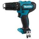 Taladro combinado Makita HP333DZ - 12V, 30 Nm, motor sin escobillas, luz LED integrada - Sin batería ni cargador ni maletín