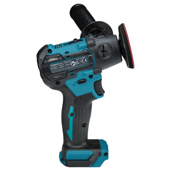 Lijadora pulidora Makita PV301DZ 12V - Motor sin escobillas, 2 velocidades, tecnología XPT - Sin batería ni cargador ni maletín Lijadora pulidora Makita PV301DZ 12V - Motor sin escobillas, 2 velocidades, tecnología XPT - Sin batería ni cargador ni maletín