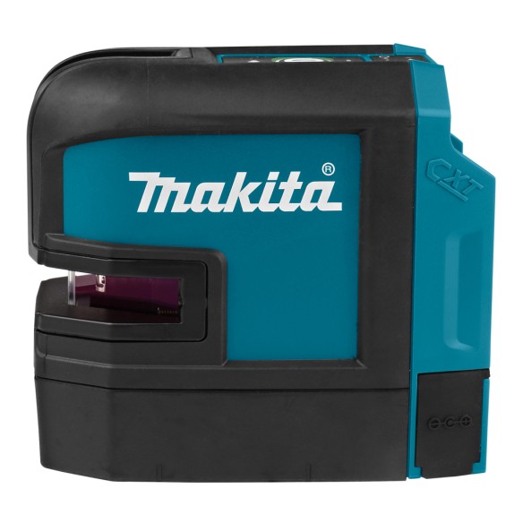 Nivel láser verde cruzado Makita SK105GDZ - 12Vmax - Rango 35 m - IP54 - Autonivelante - Sin batería ni cargador ni maletín