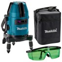 Nivel láser multilínea Makita SK40GDZ - Batería 12Vmax, láser verde, Rango 10m, IP54 - Sin batería ni cargador