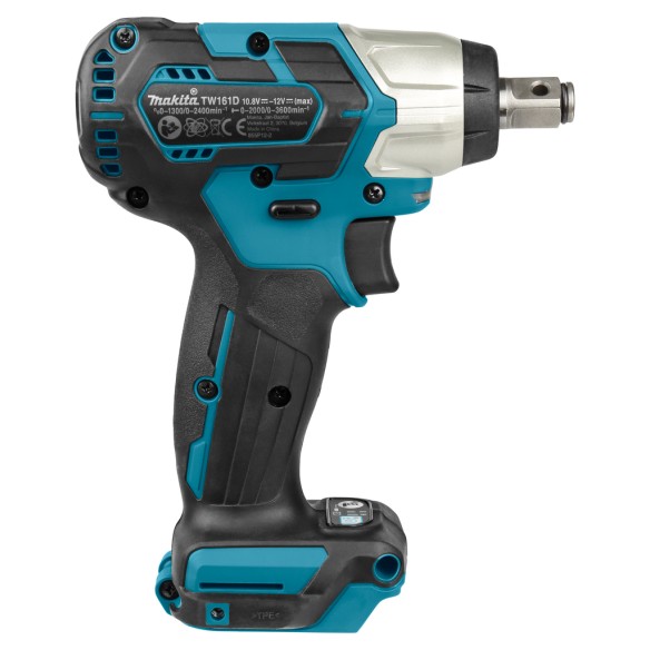 Llave de impacto 1/2" Makita TW161DZ - 12Vmax, 165 Nm, compacta y con luz LED - Solo cuerpo (Sin batería ni cargador ni maletín) Llave de impacto 1/2" Makita TW161DZ - 12Vmax, 165 Nm, compacta y con luz LED - Solo cuerpo (Sin batería ni cargador ni maletín)