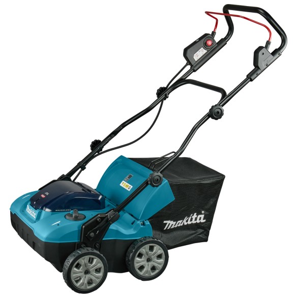 Escarificador a batería Makita UV001GZ - 40V, 38 cm, 50 L, motor sin escobillas - Sin batería ni cargador Escarificador a batería Makita UV001GZ - 40V, 38 cm, 50 L, motor sin escobillas - Sin batería ni cargador