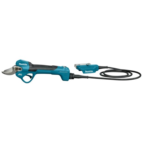 Tijera de poda Makita DUP180Z - 18V, motor sin escobillas, cortando ramas de hasta 30 mm - Sin batería ni cargador ni maletín