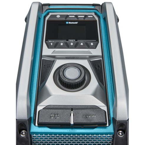 Radio de trabajo portátil Makita MR007GZ - Bluetooth, IP65, alimentación CA y batería - Sin batería ni cargador