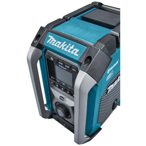 Radio de trabajo portátil Makita MR007GZ - Bluetooth, IP65, alimentación CA y batería - Sin batería ni cargador