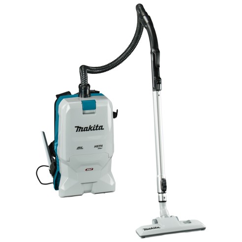 Aspirador de mochila Makita VC011GZ - 40Vmax, filtro HEPA, 4 modos de succión - Sin batería ni cargador ni maletín