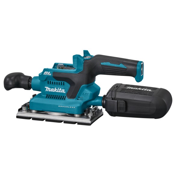Lijadora orbital Makita DBO381ZU - 18V, 3 velocidades, sistema de extracción de polvo y AWS - Sin batería ni cargador ni maletín Lijadora orbital Makita DBO381ZU - 18V, 3 velocidades, sistema de extracción de polvo y AWS - Sin batería ni cargador ni maletín