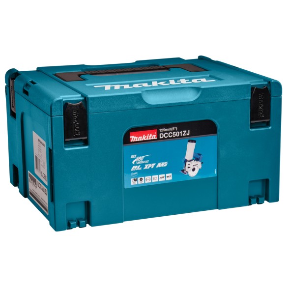 Cortador LXT® 125 mm Makita DCC501ZJ - 18V, motor sin escobillas - Solo cuerpo y maletin Makpac (Sin batería ni cargador)