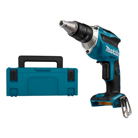 Atornillador Makita DFS452ZJ 18V - Motor sin escobillas, luz LED - Con maletin Makpac -Sin batria ni cargador
