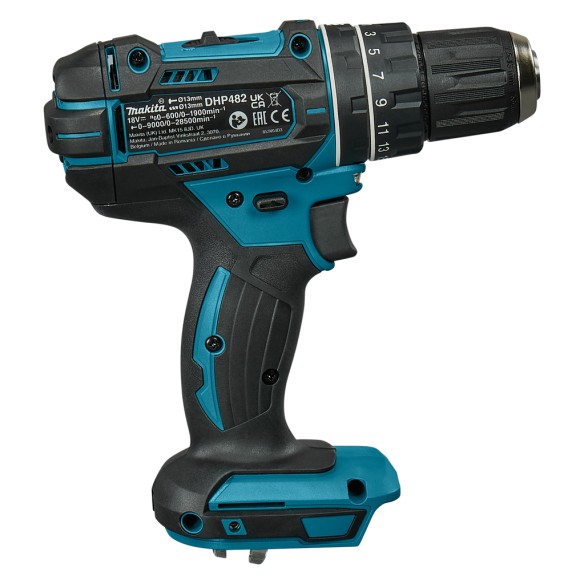 Taladro combinado Makita DHP482ZJ - 18V, 62 Nm, luz LED - Solo cuerpo y maletin Makpac (Sin batería ni cargador)