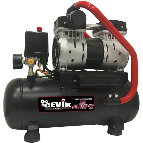 COMPRESOR SILENCIOSO  12L 1HP CEVIK PRO CA-PRO12SILENT