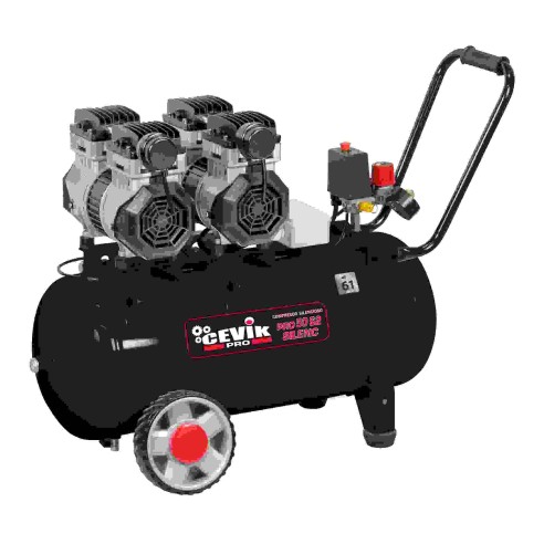 COMPRESOR SILENCIOSO 50L 2,8HP CEVIK PRO CA-PRO50S2