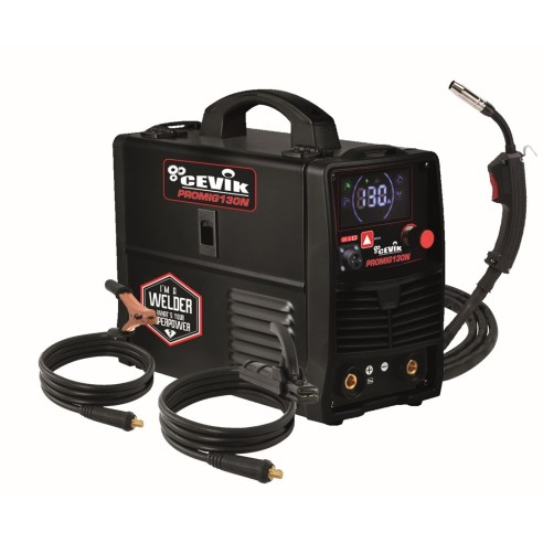 SOLDADOR INVERTER CEVIK PRO 3EN1 HILO S/GAS-TIG-MMA 130 AMPERIOS CE-PROMIG130N