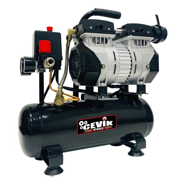 COMPRESOR SILENCIOSO 6L 0,75HP CEVIK PRO CA-CS6 COMPRESOR SILENCIOSO 6L 0,75HP CEVIK PRO CA-CS6