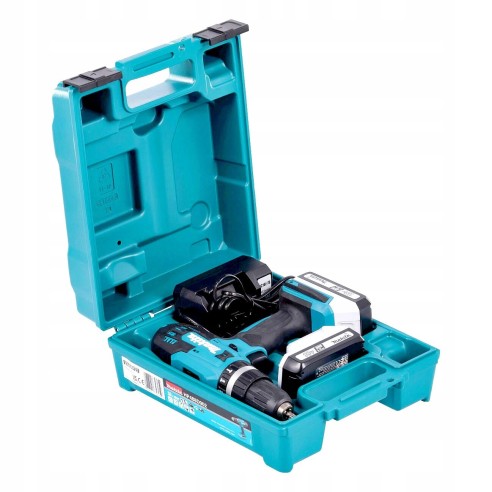 Taladro percutor a batería Makita HP488D002 - 18V, 2 baterias 1.5Ah, 42 Nm, 2 velocidades mecánicas