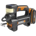 Inflador y linterna 20V Worx | PowerShare | WX092-1 batería 2Ah y cargador | 4 Funciones, luz LED | Boquillas de inflar para bal