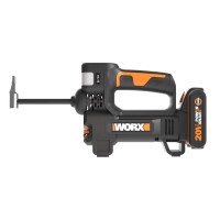 Inflador y linterna 20V Worx | PowerShare | WX092-1 batería 2Ah y cargador | 4 Funciones, luz LED | Boquillas de inflar para bal 2