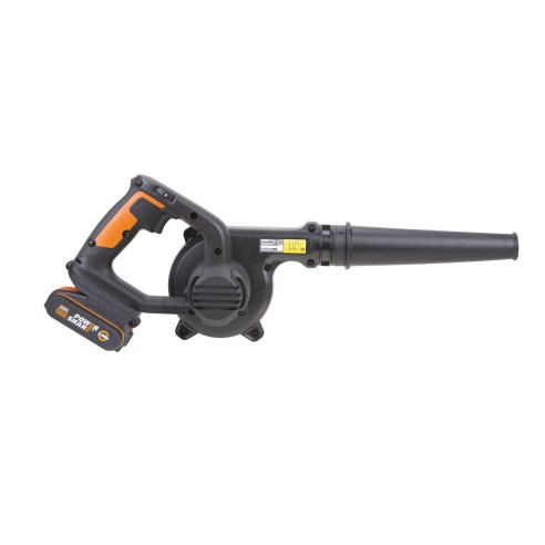 Soplador ligero 20V Máx. Worx | PowerShare | WX094 | Incluye 1 batería 2Ah y cargador| | 3 velocidades, ergonómico y Potente | I