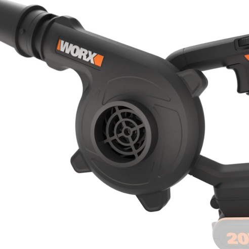 Soplador ligero 20V Máx. Worx | PowerShare | WX094.9 | No incluye batería ni cargador| | 3 velocidades, ergonómico y Potente | I