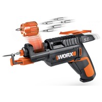 WORX WX255 | Atornillador 4V | Cambio automático de puntas | Adaptador sujeta tornillos | Incluye kit de puntas |  luz LED | Lig 2