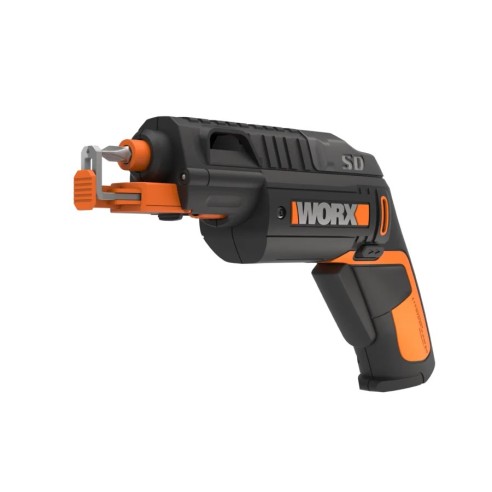 WORX WX255 | Atornillador 4V | Cambio automático de puntas | Adaptador sujeta tornillos | Incluye kit de puntas |  luz LED | Lig