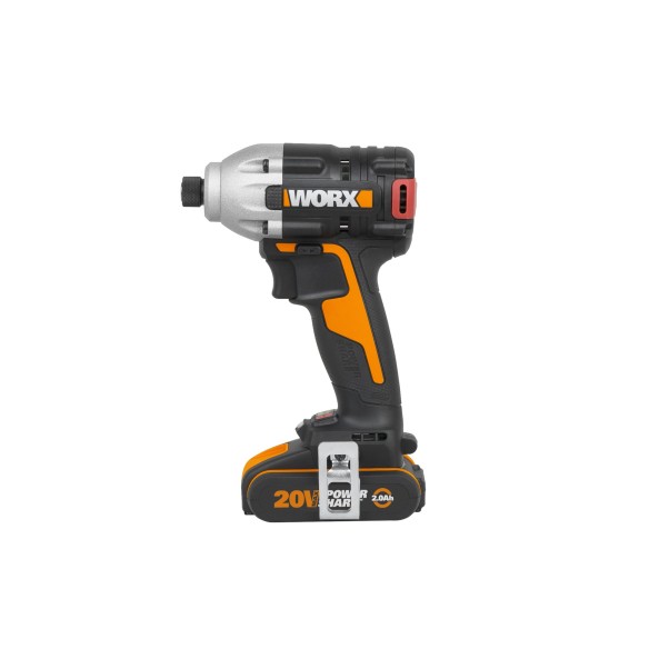 Atornillador de Impacto a Batería Worx WX261 - 260 Nm - 20V - 2 Baterías 2Ah, Cargador y Maletín