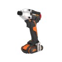 WORX Atornillador de Impacto 20 V Máx PowerShare - 1 batería 2Ah, cargador y maletín - Control variable de velocidad - reversibl