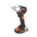 WORX Atornillador de Impacto Brushless 20V Máx PowerShare | WX272-2 Baterías, cargador y maletín | motor sin escobillas, 300Nm |