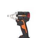 WORX Atornillador de Impacto Brushless 20V Máx PowerShare | WX272-2 Baterías, cargador y maletín | motor sin escobillas, 300Nm |