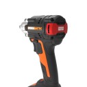 WORX Atornillador de Impacto Brushless 20V Máx PowerShare | WX272-2 Baterías, cargador y maletín | motor sin escobillas, 300Nm |