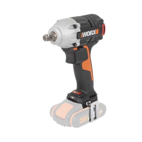 Atornillador de Impacto Brushless 20V Worx | PowerShare | WX272.9 | Sin batería, ni cargador |  Potente motor sin escobillas | 3