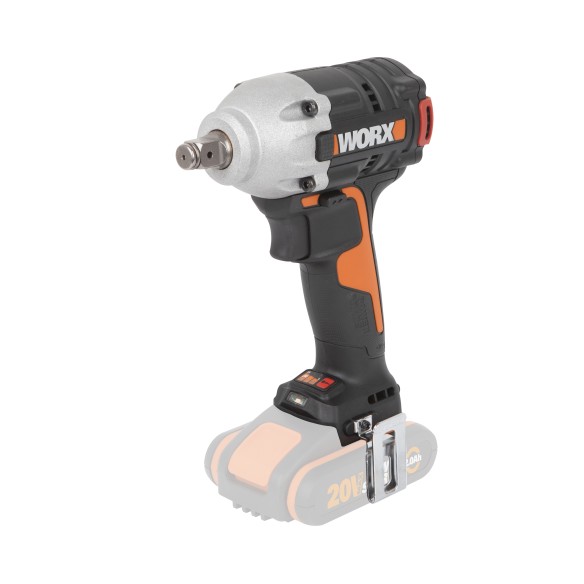 LLave de Impacto a Batería Worx WX272.9 - 300 Nm - Brushless - 20V - Sin Baterías, Cargador ni Maletín