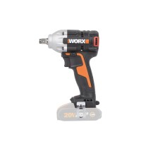 Atornillador de Impacto Brushless 20V Worx | PowerShare | WX272.9 | Sin batería, ni cargador |  Potente motor sin escobillas | 3 2