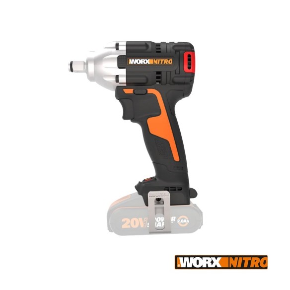 LLave de Impacto a Batería Worx WX272.9 - 300 Nm - Brushless - 20V - Sin Baterías, Cargador ni Maletín